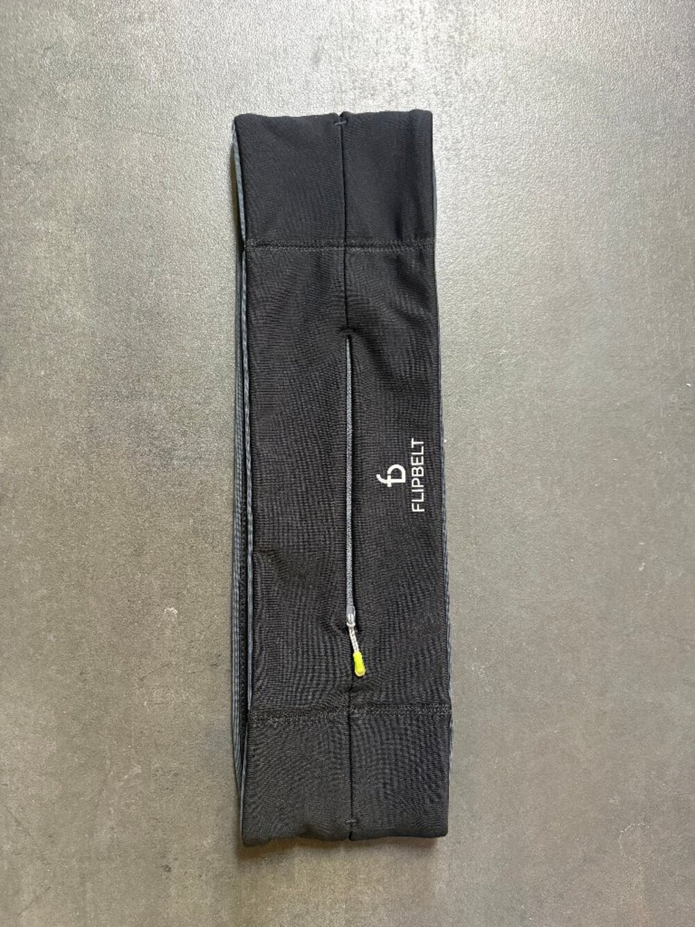 FlipBelt Zipper Running Belt, Black, Medium